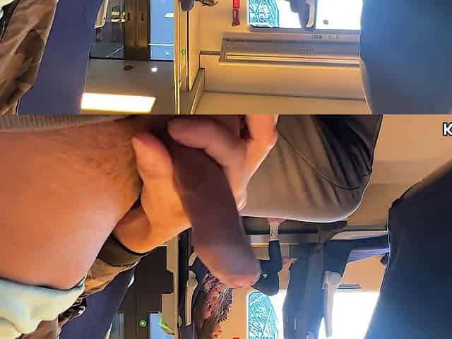 A stranger masturbated and sucked me on the educate in public