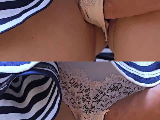 Stranger CUMS Hard In a Crowded Public Bus Inside Her Pants Underneath Petticoat