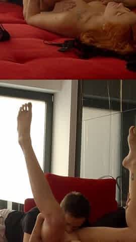 cum Inside Me!!! Hot Red Head Baddie Gets Filled with Cum - Cherry Candle Cumming Hard