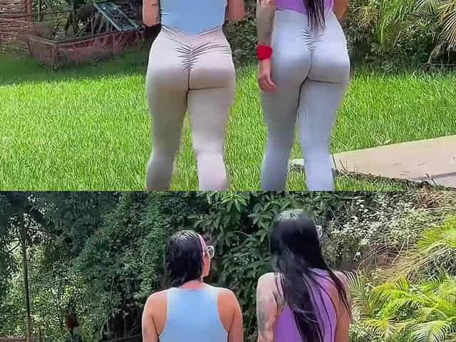 Anal-act of love with 2 gorgeous natural large booties