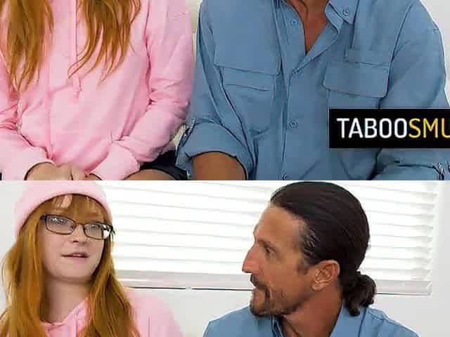 Two smoking redhead babes instead of camping they fuck with their stepfathers