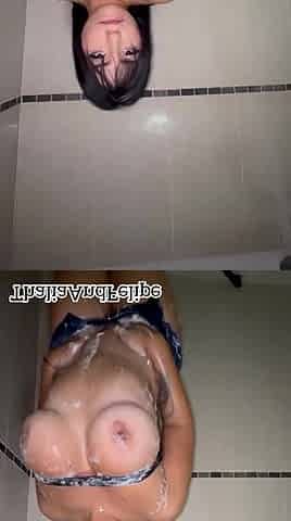 Pair having sex in a sexy shower - ThaliaAndFelipe
