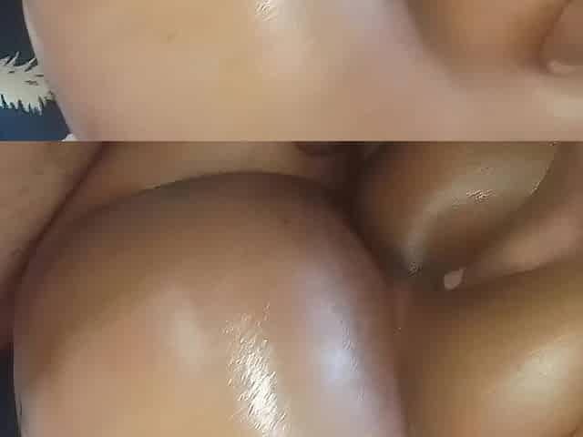 SQUEEZING MY LARGE BUTT ON HIS ROD. I CAN MAKE HIM CUM