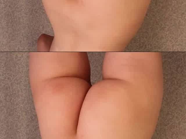 OILED BOOTY TEASES / CUNT AND BOOTY GAP CLOSE UP