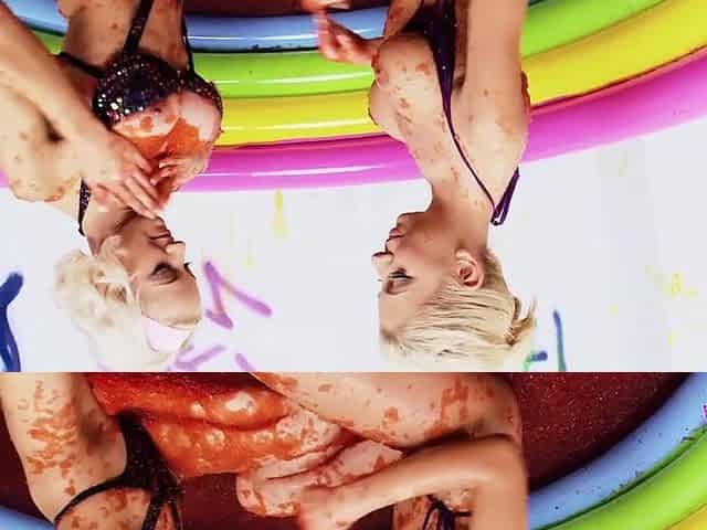 Jello wrestling and ardent fingering with 2 breasty playful blondes