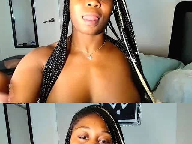 Curvy booty ebony model