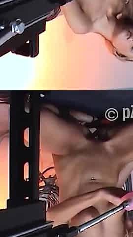 Machines Doggyfuck for Horny Blonde