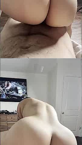 Latin babe with large booty rides as smooth as butter