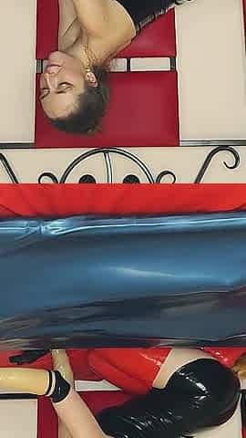 Two Latex Goddesses, Latex Outfits, Sweat, Latex Vacuum Bed