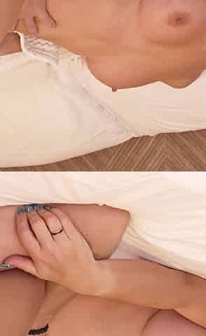 Hot MILF Wife Woken up with Tongue Turns Into Intense Doggy