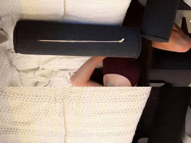 Hot Step sis in ripped leggings was caught with Butt Plug