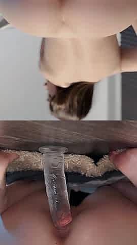 Fucking Myself with a Huge Dildo 24 Centimeters