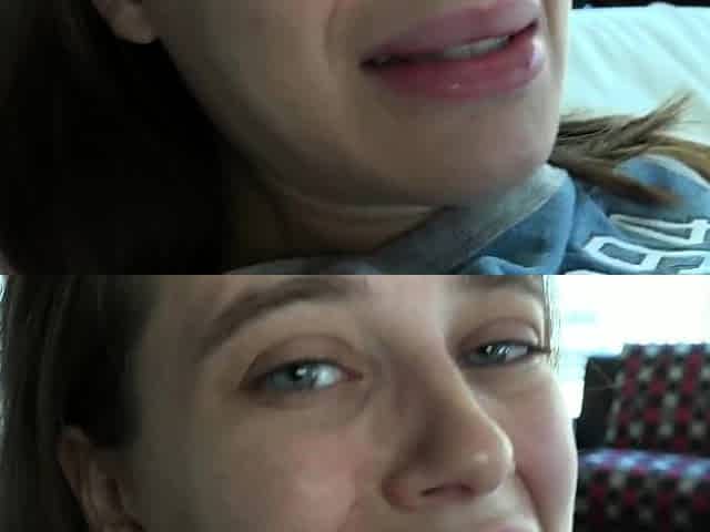 Double amateur blowjob with titjob and facial cum