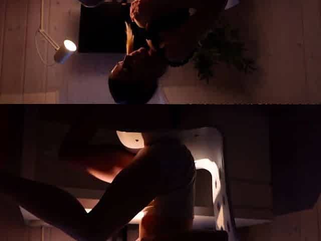 Sexy Secretary Touched Her Horny Pussy On Boss's Desk