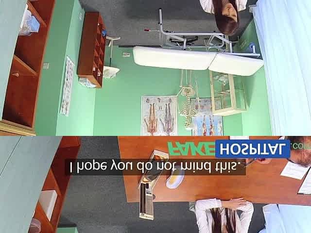 FakeHospital Hawt graduate gets licked and drilled on doctors desk for a job