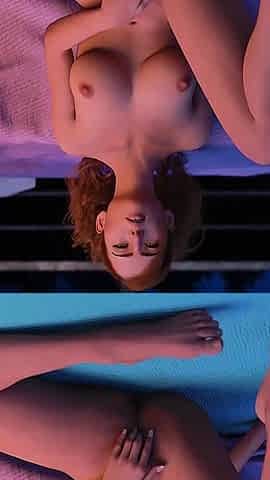 Ashley Masturbates Hard Beside Her Bed in Lust Academy