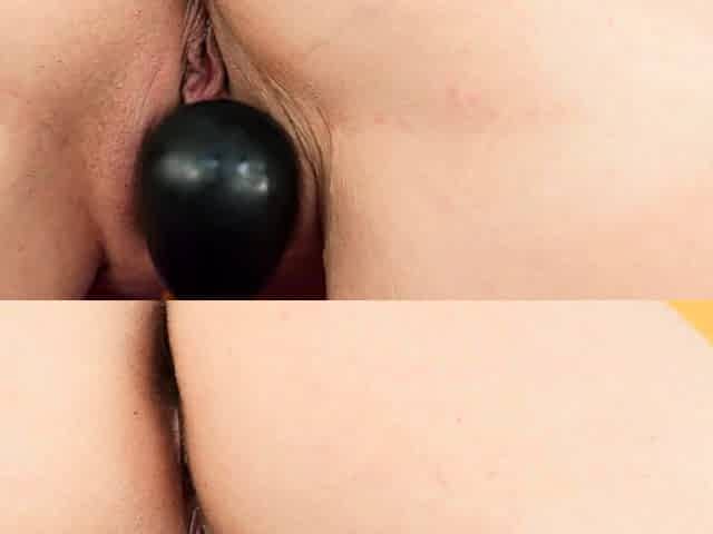 Steamy Solo Masturbation Session with Sex Toys Behind Her