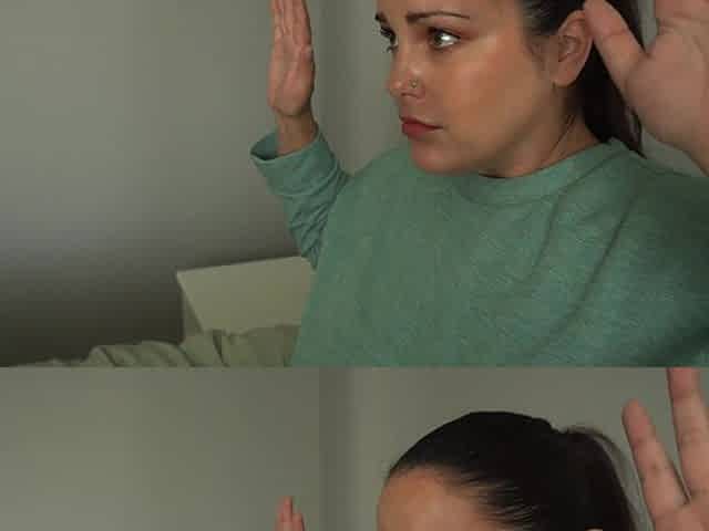 Busty brunette horny video