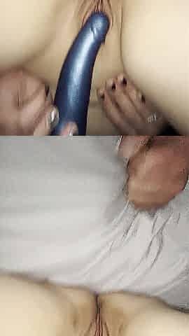 Amateur pair foreplay