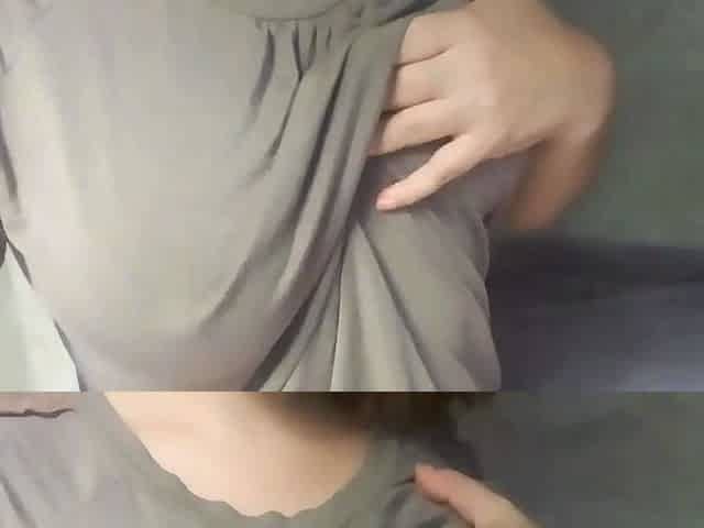 Big-Titted Blonde Latina Touches Her Boobs Solo on Webcam