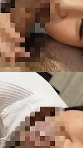Hot Asian babe milking a cock and finishes with facial
