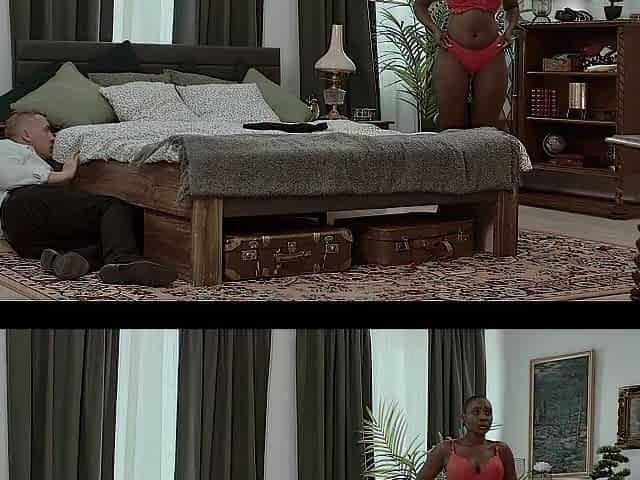Time Traveler Goes Back In Time And Face Bangs Natural Ebony Angel - Interracial Time Freeze Sex
