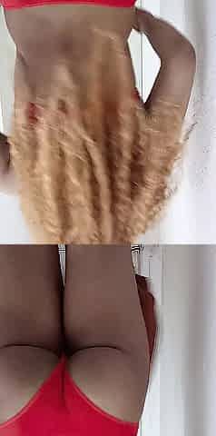 Silky curls meet violent knob worship and cum release