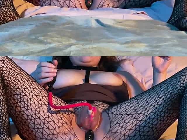 Cunt Pump Amateur Cutie Plays with Toy Bonus Anal