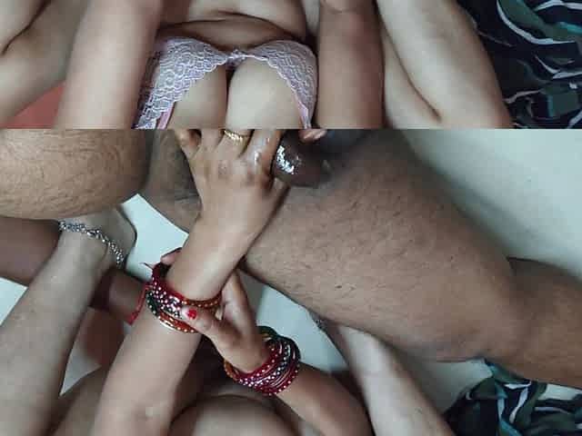 Mumbai Husband Friend Wife Shearing in Group Pusssy Enjoying