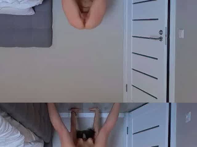 Small titted brunette amateur anal nailed at home