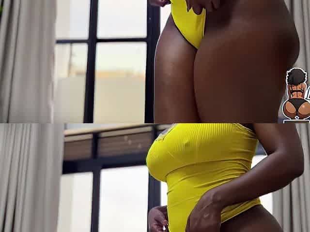 Large booty black screws her workmate on day-off, all day