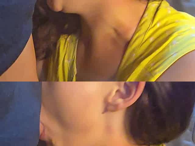 18 Year Old Sucking Stepdads Cock Tits Out POV