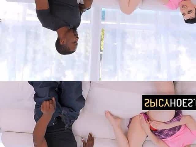 Large Butt Teen Gets Her Vagina Hammered By A Large Ebony Dong