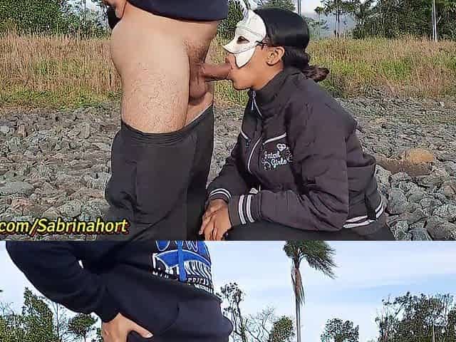 A beefy anal in public, I filled her with goo and made her pee