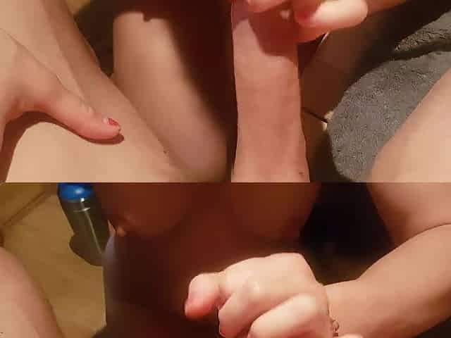 HAWT LIPS TEEN Gives Sneaky SAUNA BLOW JOB, Fills Her Throat With CUM - Twist3dLov3rs