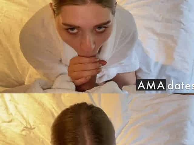Morning sex at the hotel with a squirting babe who loves rough sex and blowjobs.