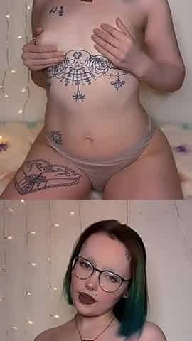 Goth Slut Rides Huge BBC and Makes a Mess