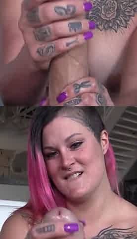 Amateur tatted girl is addicted to cock