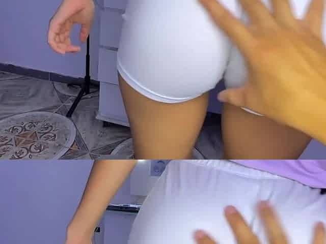 Pretty brunette with a perfect ass gets drilled by her naughty stepbrother in this homemade