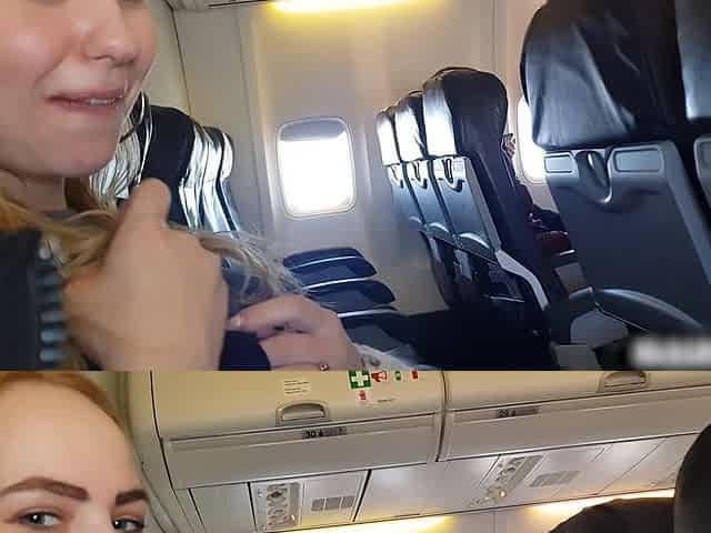 Airplane! Sucking Dick and Masturbating