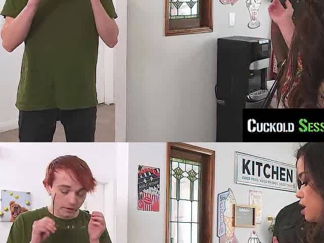 CuckoldSessions - Cuck Hunk Gets To See His EX Get Drilled Hard IN FRONT OF HIM