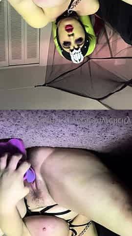 Big boobs milf masturbates with her dildo