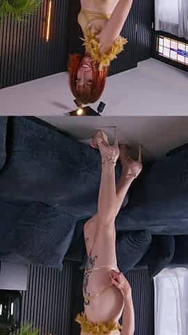 Skinny Slut Gapes Her Asshole with a Dildo