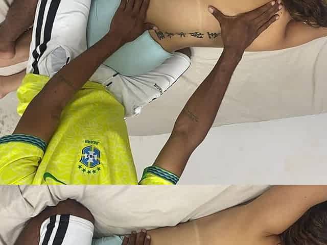 Brazilian Stepmom Gets Massaged Until She Reaches the Orgasm