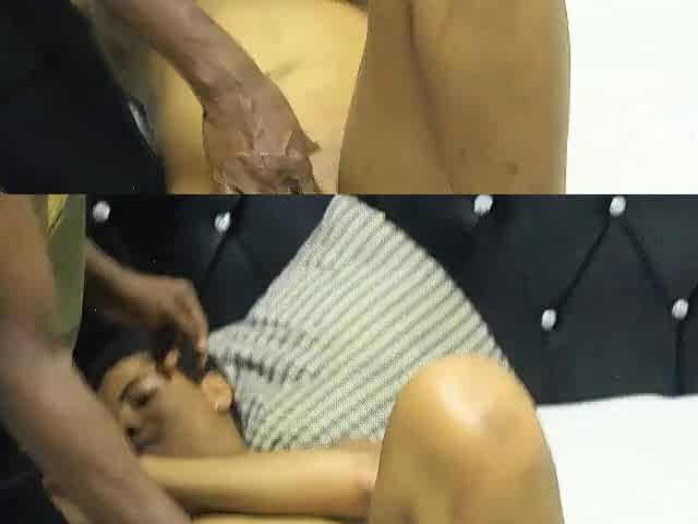 AFRO SLICK HOTTY ENJOYING LARGE EBONY OVERWEIGHT DICK