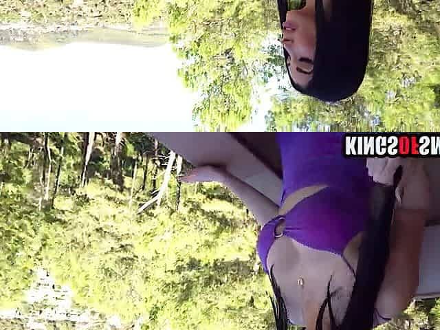 Step mommy caught him spying on her