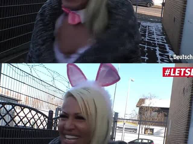 LETSDOEIT - German Easter Bunny Model Gets Drilled Hard At Casting