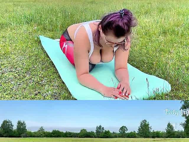 yoga and outdoor sex what could be more excellent