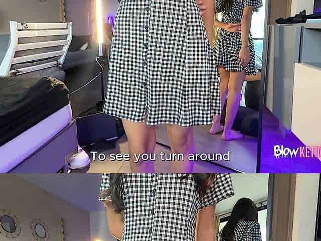 The skinny 18yo brunette returns to the casting for the 2nd time just to fuck