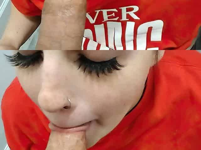 I'M 9 MONTHS PREGGY STRUGGLING TO GULP CUM BUT I DRINK IT AND KEEP SUCKING PENIS